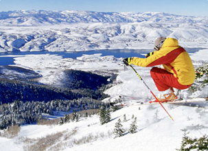 skiing the slopes of Park City Utah