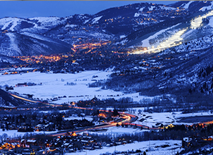 Park City Utah Winter Lights